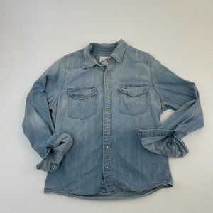 Abercrombie & Fitch Snap Button Down Denim Shirt